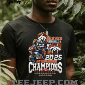 Broncos 2025 Division Champions Commemorative T Shirt Broncos 2025 Division Champions Commemorative T Shirt