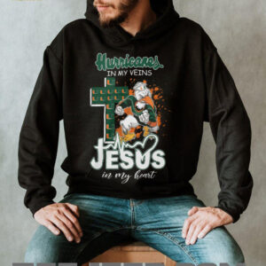 Miami Hurricanes Sebastian The Ibis Jesus Cross T Shirt