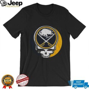 Buffalo Sabres x Grateful Dead Steal Your Face Mashup Hockey T Shirt