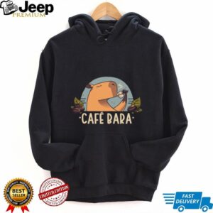 Cafe Bara Capybara Drinking Coffee Funny Animal T Shirt Cafe Bara Capybara Drinking Coffee Funny Animal T Shirt