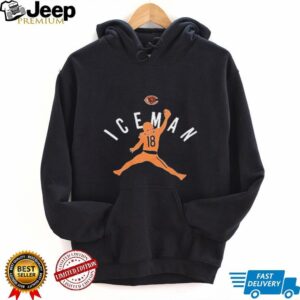 Caleb Williams Chicago Bears football Iceman Jumpman parody logo shrit Caleb Williams Chicago Bears football Iceman Jumpman parody logo shrit