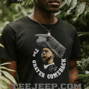 Caleb Williams wearing grater hat Chicago the Grater Comeback signature shirt
