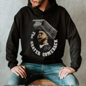 Caleb Williams wearing grater hat Chicago the Grater Comeback signature shirt
