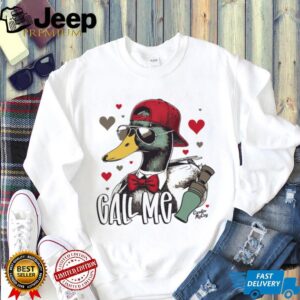 Call Me Mallard Duck With Bowtie & Sunglasses Graphic Tee