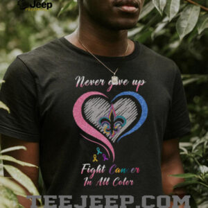 Cancer Awareness Support Warrior Heart Ribbon T Shirt