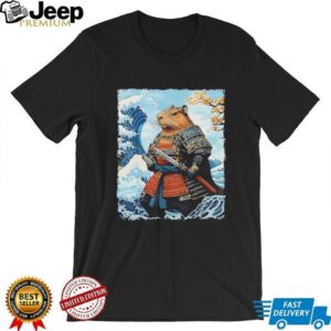 Capybara Japanese Samurai and Waves shirt Capybara Japanese Samurai and Waves shirt