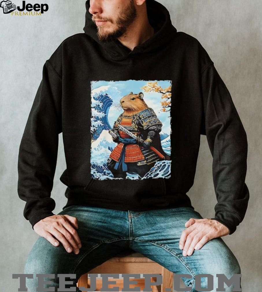 Capybara Japanese Samurai and Waves shirt Capybara Japanese Samurai and Waves shirt