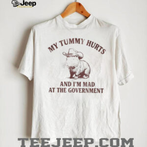 Capybara my tummy hurts and I’m mad at the government shirt