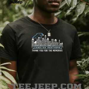 Carolina Panthers Thank You For The Memories City Skyline T Shirt