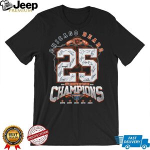 Chicago Bears 2025 NFC North Division Champions Commemorative T Shirt Chicago Bears 2025 NFC North Division Champions Commemorative T Shirt
