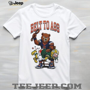 Chicago Bears Belt To Ass Green Bay Packers Mascot 2026 Unisex T shirt Chicago Bears Belt To Ass Green Bay Packers Mascot 2026 Unisex T shirt