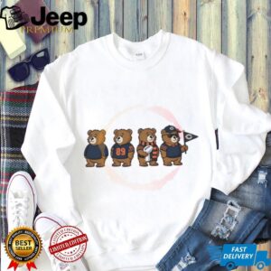 Chicago Bears Cute Mascot Evolution Set Football Fan Art T Shirt