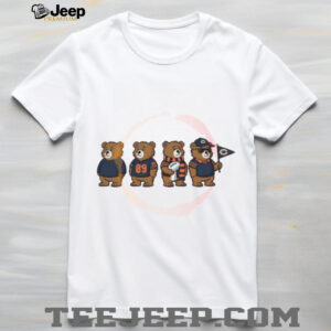 Chicago Bears Cute Mascot Evolution Set Football Fan Art T Shirt