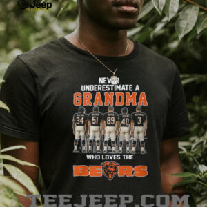 Chicago Bears Football Never Underestimate a Grandma Player Signature Shirt Chicago Bears Football Never Underestimate a Grandma Player Signature Shirt
