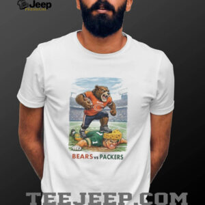 Chicago Bears Mascot Stepping on Green Bay Packers Cheesehead Football Rivalry T Shirt Chicago Bears Mascot Stepping on Green Bay Packers Cheesehead Football Rivalry T Shirt