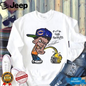 Chicago Bears piss on Green Bay Packers Football fuck the Packers caricature shirt