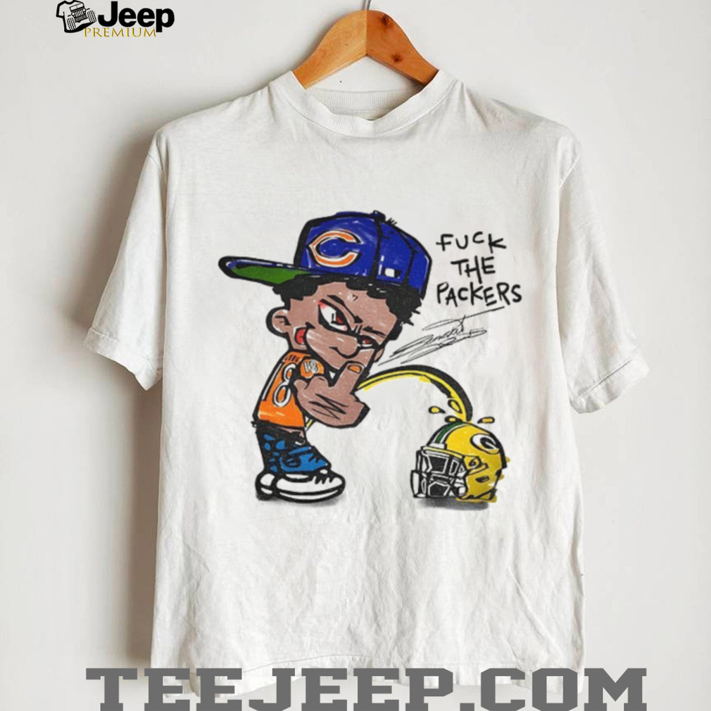 Chicago Bears piss on Green Bay Packers Football fuck the Packers caricature shirt Chicago Bears piss on Green Bay Packers Football fuck the Packers caricature shirt