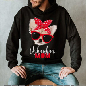 Chihuahua Mom Red Glasses Bandana Shirt Chihuahua Mom Red Glasses Bandana Shirt