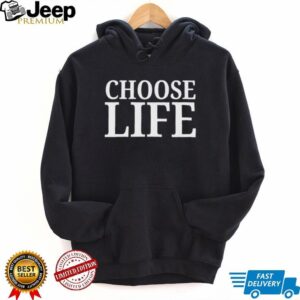Choose Life Bold White Text Black T Shirt Choose Life Bold White Text Black T Shirt