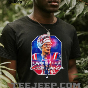 Christian Gonzalez New England Football Player Graphic Tribute T Shirt
