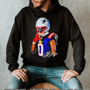 Christian Gonzalez New England Patriots Shh Signature Pose T Shirt Christian Gonzalez New England Patriots Shh Signature Pose T Shirt