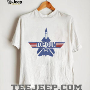 Classic Top Gun Maverick Fighter Jet Logo Graphic T Shirt