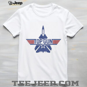 Classic Top Gun Maverick Fighter Jet Logo Graphic T Shirt