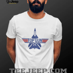 Classic Top Gun Maverick Fighter Jet Logo Graphic T Shirt