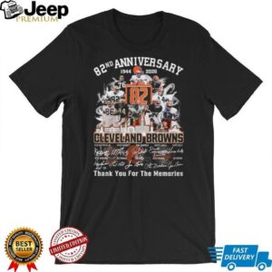 Cleveland Browns 82nd Anniversary 1944 2026 Thank You For The Memories T shirt Cleveland Browns 82nd Anniversary 1944 2026 Thank You For The Memories T shirt