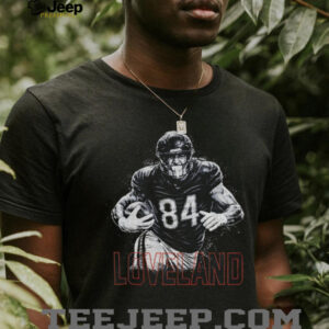 Colston Loveland halftone Chicago Bears Football NFL vintage shirt