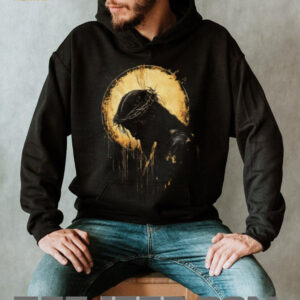 Crown Of Thorns Jesus Portrait Graphic T Shirt Religious Art