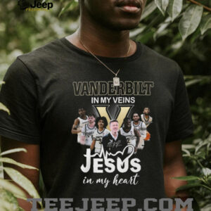 Custom Vanderbilt In My Veins Jesus In My Heart T Shirt.