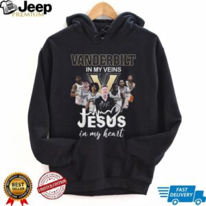 Custom Vanderbilt In My Veins Jesus In My Heart T Shirt.