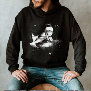 Dark Aesthetic Sinful Nun Galaxy Dust Print Oversized T Shirt