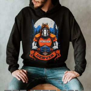 Denver Bronco Football Horse Mountain Moonlight Tshirt Denver Bronco Football Horse Mountain Moonlight Tshirt