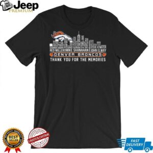 Denver Broncos Thank You For The Memories Skyline T Shirt Denver Broncos Thank You For The Memories Skyline T Shirt