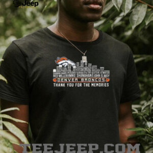 Denver Broncos Thank You For The Memories Skyline T Shirt