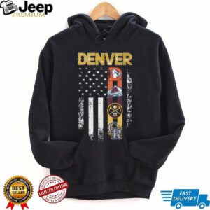 Denver Sports Teams Flag Vertical Stripes Broncos Nuggets Avalanche Rockies T Shirt Denver Sports Teams Flag Vertical Stripes Broncos Nuggets Avalanche Rockies T Shirt