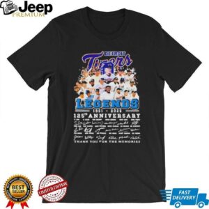 Detroit Tigers Legends 125th Anniversary Signature Roster T Shirt