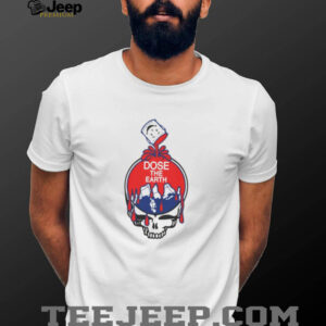 Dose the Earth Grateful Dead skull Bob Weir Tribute shirt