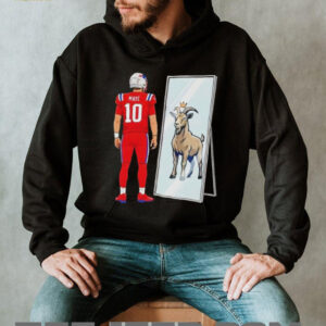 Drake Maye 10 Mirror Goat New England Patriots Football 2026 t shirt