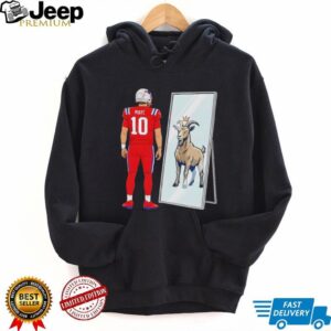 Drake Maye 10 Mirror Goat New England Patriots Football 2026 t shirt