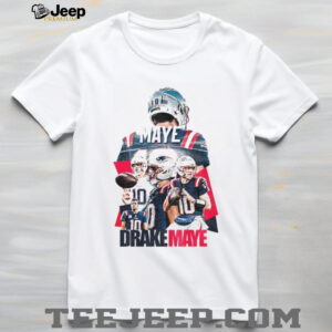 Drake Maye 10 New England Patriots Football graphic vintage shirt Drake Maye 10 New England Patriots Football graphic vintage shirt