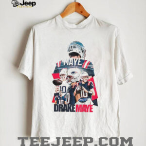 Drake Maye 10 New England Patriots Football graphic vintage shirt