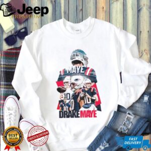 Drake Maye 10 New England Patriots Football graphic vintage shirt