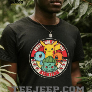 Emotional Support Starters Retro Badge Pokémon Squad T Shirt