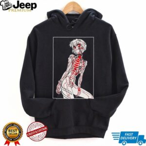 Evangelion Inspired Rei Ayanami X Ray Skeleton Cyberpunk Shirt