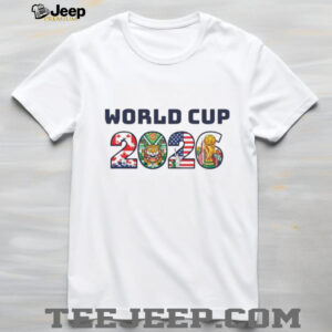 FIFA World Cup 2026 Host Countries Canada Mexico USA Logo Shirt