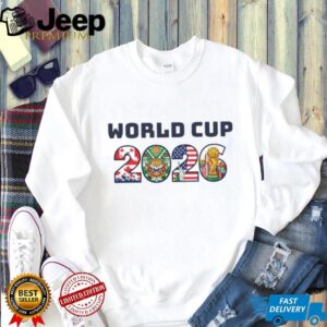 FIFA World Cup 2026 Host Countries Canada Mexico USA Logo Shirt