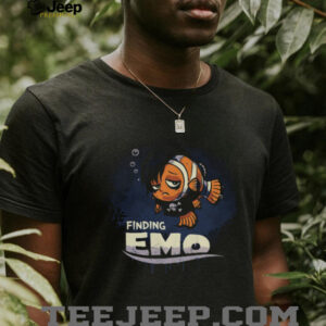 Finding Emo Funny Sad Clownfish Parody Punk Rock Graphic T Shirt